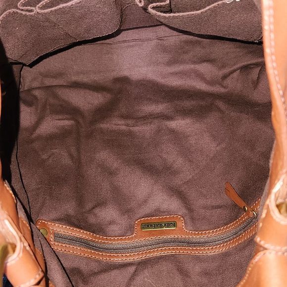 ISABELLA FIORE QUILTY AS CHARGED-CANNA CANVAS & LEATHER HOBO SHOULDER BAG - Picture 14 of 14